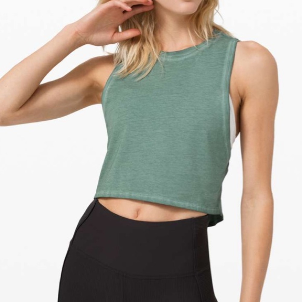 Lululemon 🍋 Cut Back Tank Crop *Wash